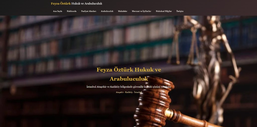 Hukuk Bürosu Sitesi ekran görüntüsü