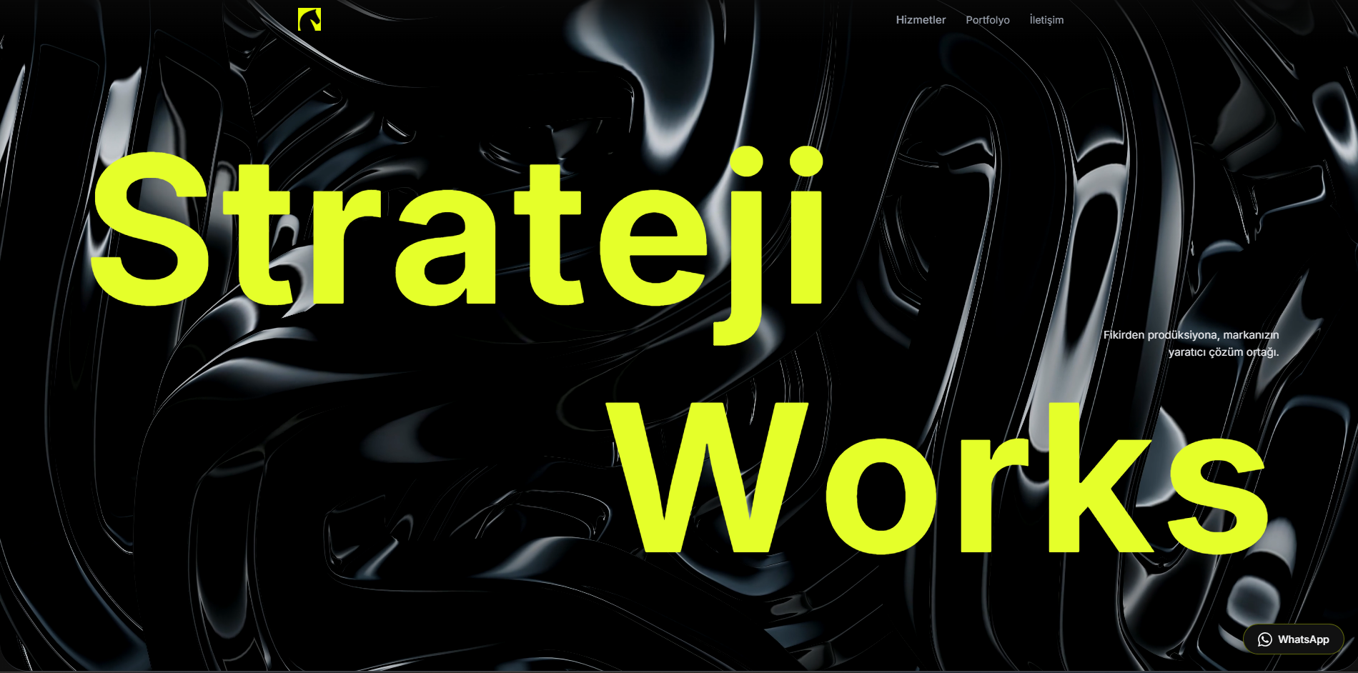 Strateji Works Reklam Ajansı Sitesi ekran görüntüsü