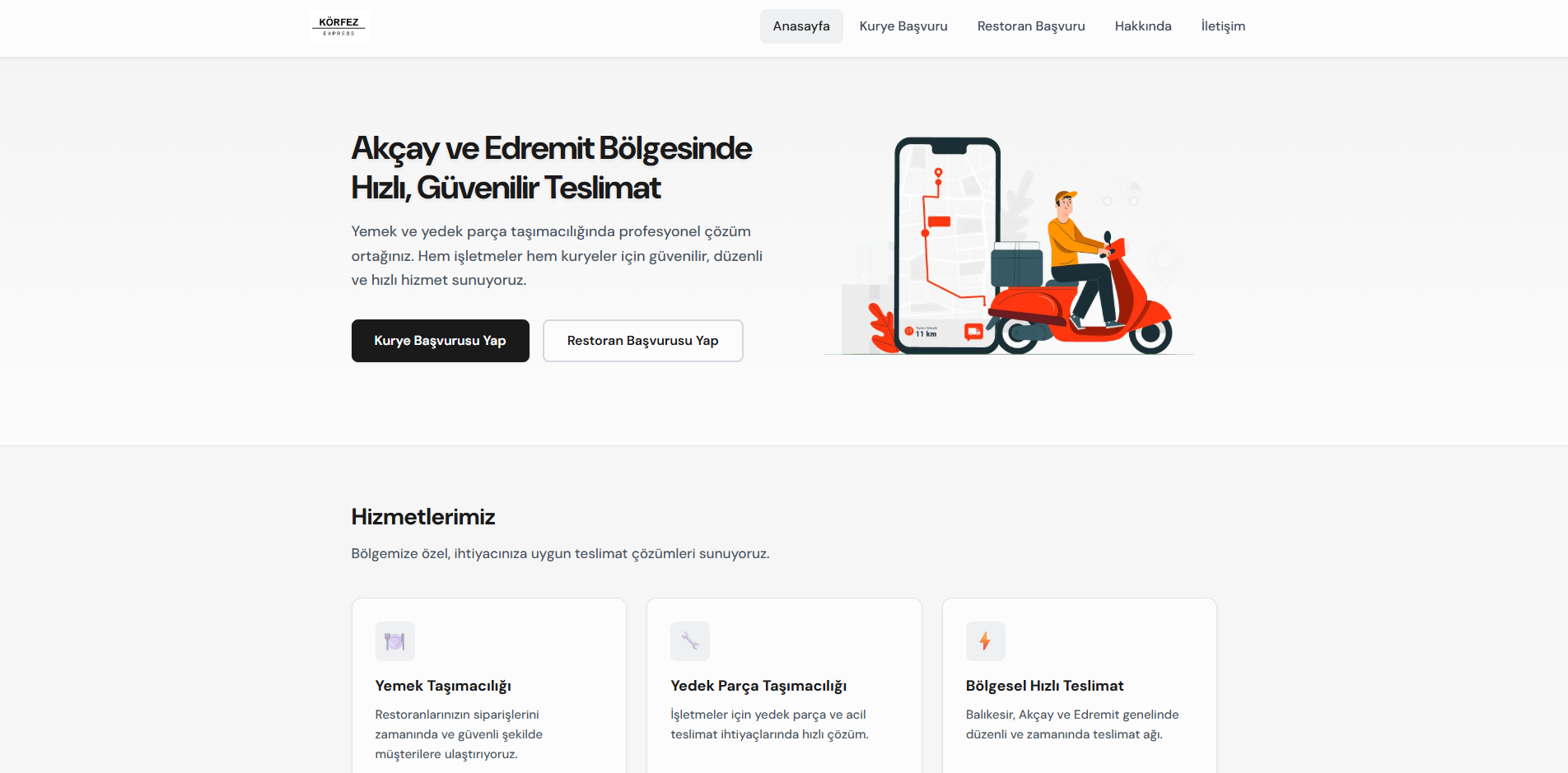 Körfez Express Sitesi ekran görüntüsü